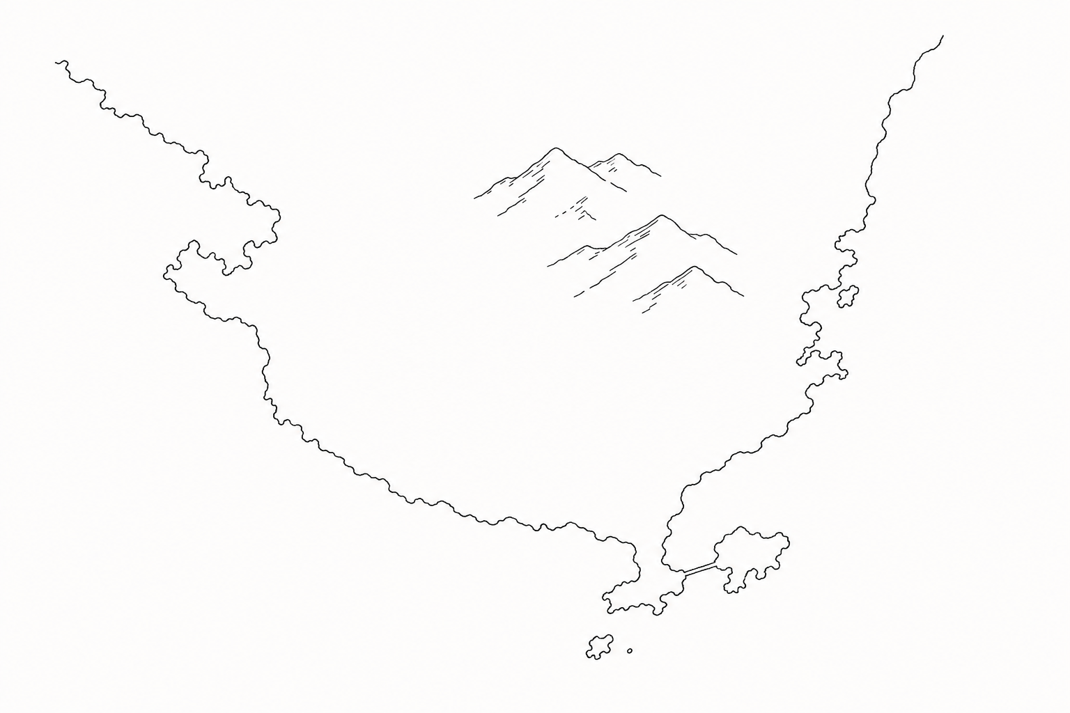 紀南エリアの略図イラスト